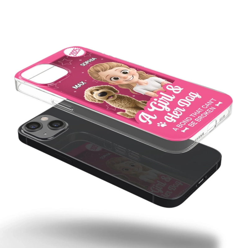 Custom Toy Box Clear Phone Case - Personalized Birthday Gifts For Dog Lovers, Dog Dad And Mom - Protected By Puppy Love