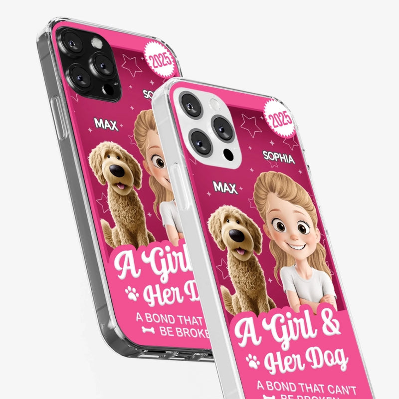 Custom Toy Box Clear Phone Case - Personalized Birthday Gifts For Dog Lovers, Dog Dad And Mom - Protected By Puppy Love