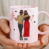 Custom 11oz Pink Marble Mug - Personalized Best Friend Birthday Gifts For Women, Besties, Sisters, BFF - Pink Vibes Only