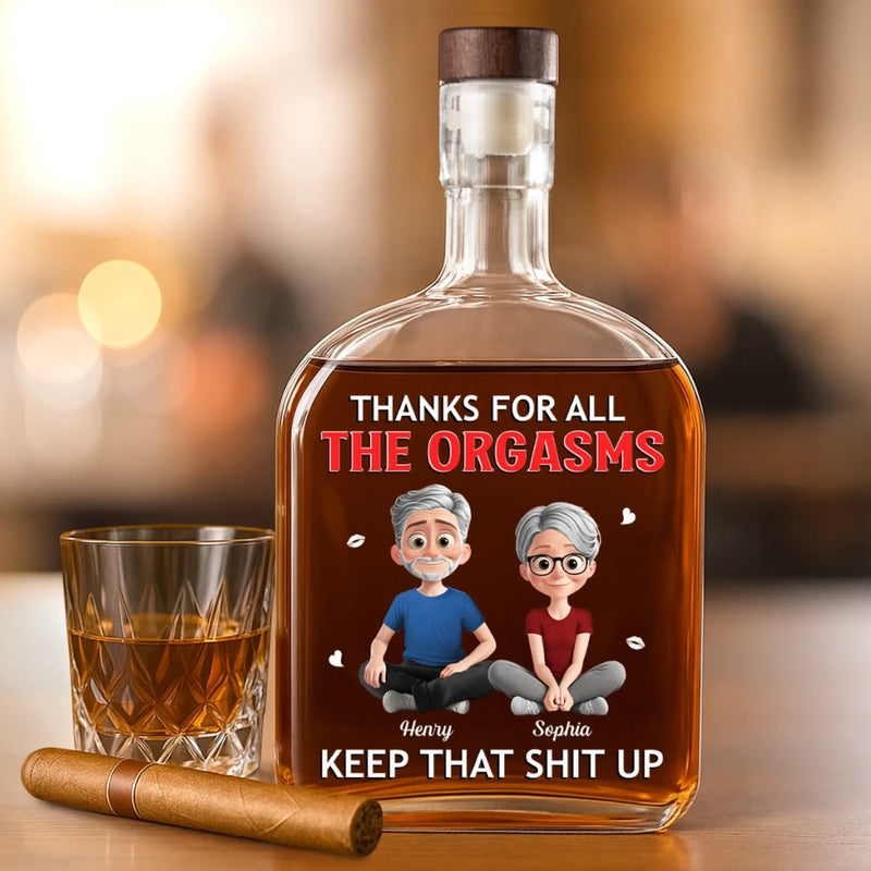 Custom Whiskey Bottle - Personalized Anniversary Christmas Wedding Gifts For Husband And Wife, Him And Her, Wine, Bourbon, Whiskey Lovers - You’re My Daily Dose Of Happiness