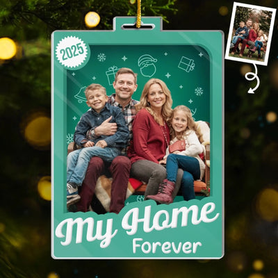 Custom Photo Toy Box Acrylic Ornament - Personalized Christmas Birthday Gifts For Mom, Dad, Brother, Sister, Kids - Love Looks Like This