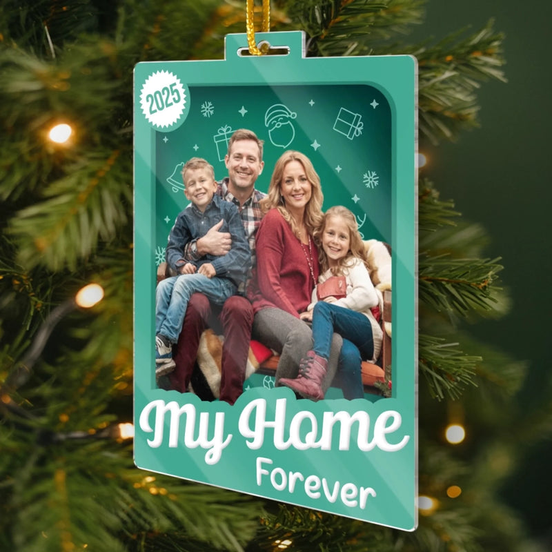 Custom Photo Toy Box Acrylic Ornament - Personalized Christmas Birthday Gifts For Mom, Dad, Brother, Sister, Kids - Love Looks Like This