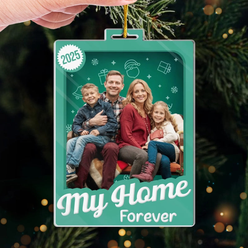 Custom Photo Toy Box Acrylic Ornament - Personalized Christmas Birthday Gifts For Mom, Dad, Brother, Sister, Kids - Love Looks Like This