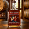 Custom Whiskey Bottle - Personalized Anniversary Christmas Wedding Gifts For Husband And Wife, Him And Her, Wine, Bourbon, Whiskey Lovers - Love Carried Us Through