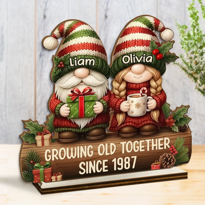 Custom 2-Layered Wooden Plaque - Personalized Anniversary Wedding Gifts For Husband And Wife, Him And Her - Forever Starts With You