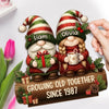Custom 2-Layered Wooden Plaque - Personalized Anniversary Christmas Wedding Gifts For Husband And Wife, Him And Her - Forever Starts With You