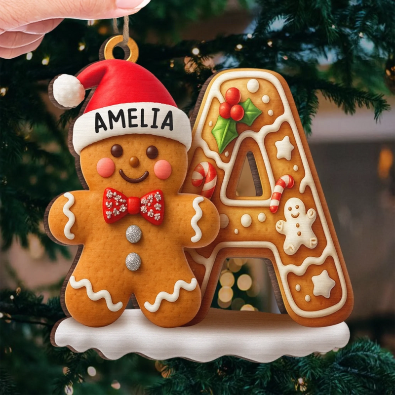 Custom Wood Ornament - Personalized Christmas Birthday Gifts For Mom, Dad, Brother, Sister, Kids - Home Feels Full Of Laughter
