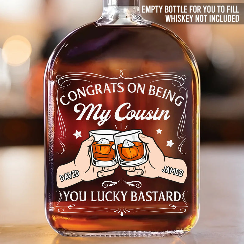 Custom Whiskey Bottle - Personalized Birthday Gifts For Brother, Sister, Best Friends - Different Paths Same Heart