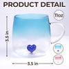 Custom Gradient Glass Mug - Personalized Best Friend Birthday Gifts For Women, Besties, Sisters, BFF - Pouring Memories Since Day One