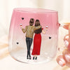 Custom Gradient Glass Mug - Personalized Best Friend Birthday Gifts For Women, Besties, Sisters, BFF - Pouring Memories Since Day One