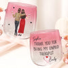 Custom Gradient Glass Mug - Personalized Best Friend Birthday Gifts For Women, Besties, Sisters, BFF - Pouring Memories Since Day One