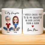 Custom Mug - Personalized Birthday Gifts For Mom, Dad, Son, Daughter - You Warm My World