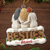 Custom Acrylic Ornament - Personalized Best Friend Christmas Birthday Gifts For Women, Besties, Sisters, BFF - You Make Every Day Magic