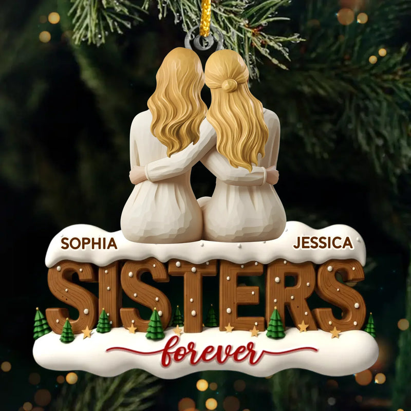 Custom Acrylic Ornament - Personalized Best Friend Christmas Birthday Gifts For Women, Besties, Sisters, BFF - You Make Every Day Magic