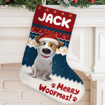 Custom Christmas Stocking - Personalized Christmas Birthday Gifts For Dog Cat Lovers, Dog Dad And Mom, Cat Owners - Frosty Fur Baby