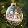 Custom Snowman Acrylic Ornament - Personalized Christmas Birthday Gifts For Grandpa, Grandma - Love That Spans Generations