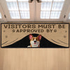 Custom Runner Rug - Personalized Birthday Gifts For Dog Cat Lovers, Dog Dad And Mom, Cat Owners - Welcome Committee On Duty