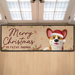 Custom Runner Rug - Personalized Christmas Birthday Gifts For Dog Cat Lovers, Dog Dad And Mom, Cat Owners -  Where Tails Never Stop Wagging