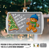 Custom Double Layer Wooden Ornament - Personalized Christmas Birthday Gifts For Mom, Grandma - Together We Make Christmas Magic