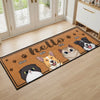 Custom Runner Rug - Personalized Birthday Gifts For Dog Cat Lovers, Dog Dad And Mom, Cat Owners - Welcome, The Pets Run This House