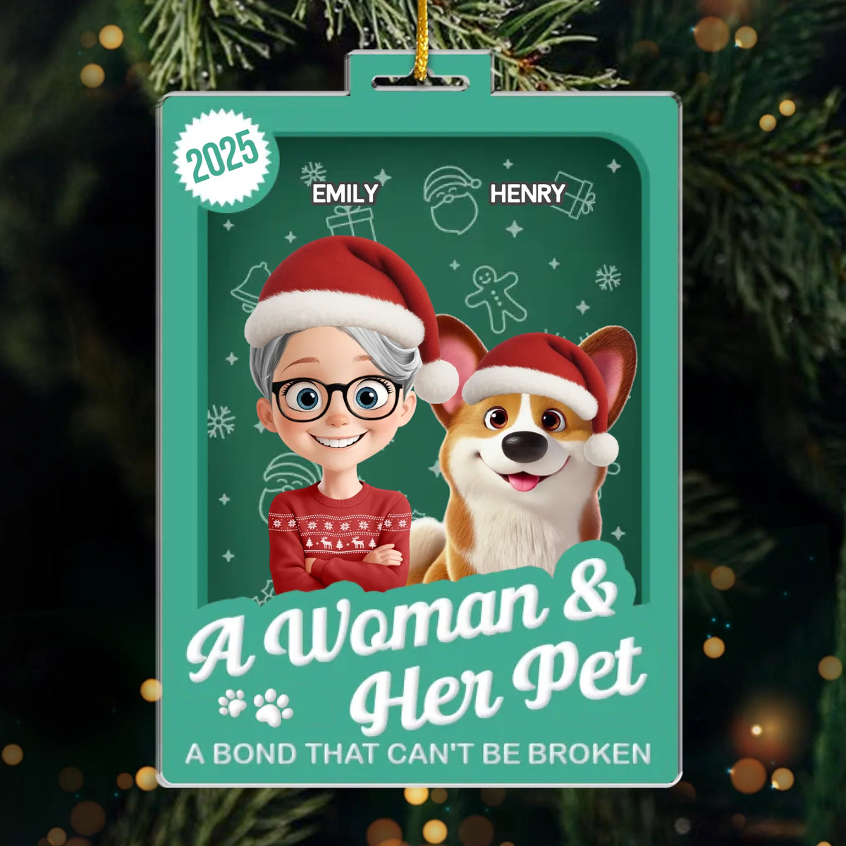 Custom Toy Box Acrylic Ornament - Personalized Christmas Birthday Gifts For Dog Cat Lovers, Dog Dad And Mom, Cat Owners - My World In Fur Form