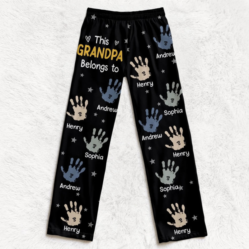 Custom Pajama Pants - Personalized Christmas Birthday Gifts For Grandpa, Grandma - Grand Hearts, Endless Warmth