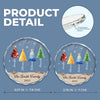 Custom Circle Glass Ornament - Personalized Christmas Birthday Gifts For Mom, Dad, Brother, Sister, Kids - Where Joy Finds Home