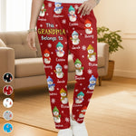Custom Snowman Pajama Pants - Personalized Christmas Birthday Gifts For Grandpa, Grandma - Where Wisdom Meets Tender Love