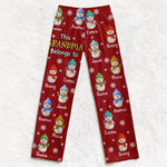 Custom Snowman Pajama Pants - Personalized Christmas Birthday Gifts For Grandpa, Grandma - Where Wisdom Meets Tender Love