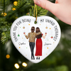 Custom Ceramic Ornament - Personalized Best Friend Christmas Birthday Gifts For Women, Besties, Sisters, BFF - You Make Spirits Bright