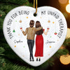 Custom Ceramic Ornament - Personalized Best Friend Christmas Birthday Gifts For Women, Besties, Sisters, BFF - You Make Spirits Bright
