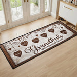 Custom Runner Rug - Personalized Birthday Gifts For Grandpa, Grandma - Love Grows Here Always