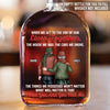 Custom Whiskey Bottle - Personalized Anniversary Christmas Wedding Gifts For Husband And Wife, Him And Her, Wine, Bourbon, Whiskey Lovers - Love Carried Us Through