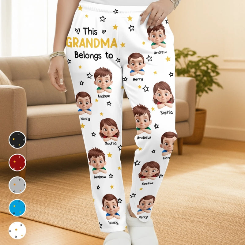 Custom Pajama Pants - Personalized Christmas Birthday Gifts For Grandpa, Grandma - Generations Gather Hearts Alight