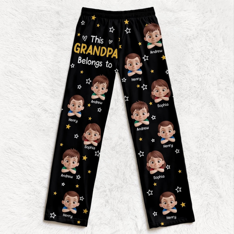 Custom Pajama Pants - Personalized Christmas Birthday Gifts For Grandpa, Grandma - Generations Gather Hearts Alight