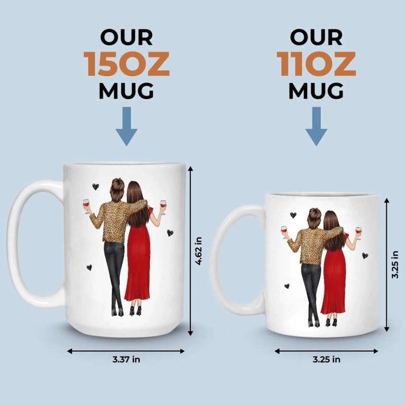 Custom Mug - Personalized Funny Gifts For Coworker, Work Bestie - Running On Caffeine And Gossip