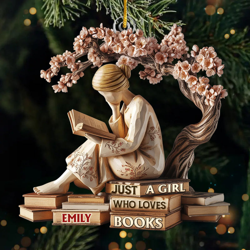 Custom Acrylic Ornament - Personalized Christmas Bookish Gifts For Book Lovers, Bookworms, Readers - Serenity In Every Page