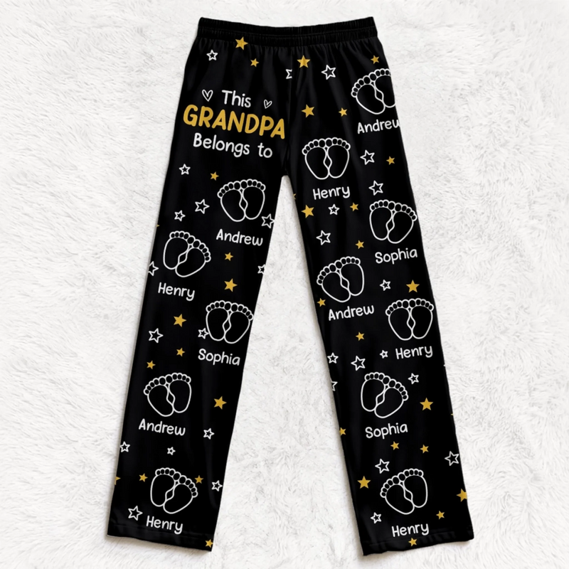 Custom Pajama Pants - Personalized Christmas Birthday Gifts For Grandpa, Grandma - Generations United In Love