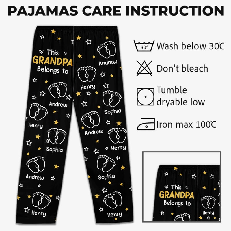 Custom Pajama Pants - Personalized Christmas Birthday Gifts For Grandpa, Grandma - Generations United In Love
