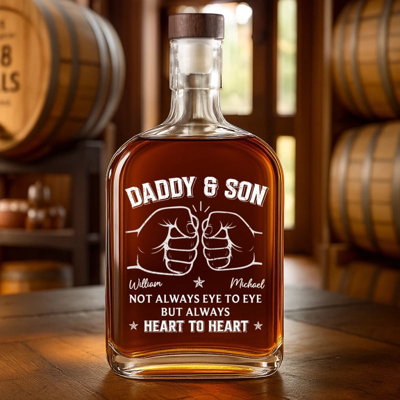 Custom Whiskey Bottle - Personalized Birthday Gifts For Mom, Dad, Son - Keep Calm And Pour On