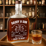 Custom Whiskey Bottle - Personalized Birthday Gifts For Mom, Dad, Son - Keep Calm And Pour On
