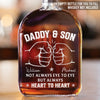 Custom Whiskey Bottle - Personalized Birthday Gifts For Mom, Dad, Son - Keep Calm And Pour On