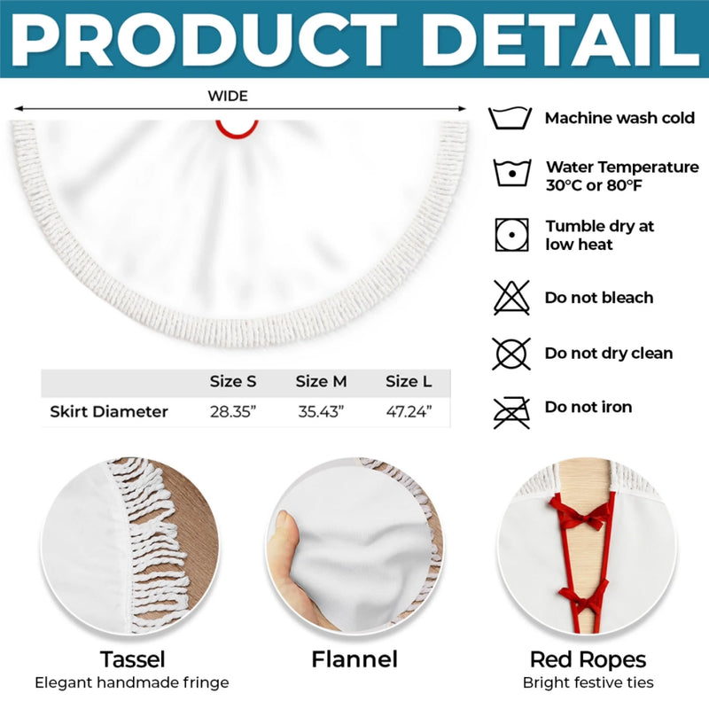 Custom Tree Skirt - Personalized Christmas Birthday Gifts For Mom, Dad, Brother, Sister, Kids - Joy Begins Beneath This Tree