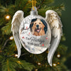 Custom Photo Acrylic Ornament - Personalized Pet Christmas Memorial Sympathy Gifts For Dogs, Cats - Forever In Our Hearts Pawprints Remain