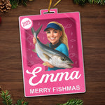Custom Fishing Photo Christmas Gifts for Anglers - Personalized Ornament