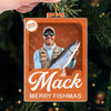 Custom Photo Toy Box Acrylic Ornament - Personalized Christmas Birthday Fishing Gifts For Fisherman - Just Call Me Santa’s Fisherman