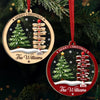Custom Wood & Acrylic Ornament - Personalized Christmas Birthday Gifts For Mom, Dad, Brother, Sister, Kids - Home Feels Warmer At Christmas Time