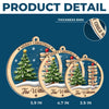 Custom Wood & Acrylic Ornament - Personalized Christmas Birthday Gifts For Mom, Dad, Brother, Sister, Kids - Home Feels Warmer At Christmas Time