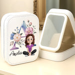 Custom Jewelry Box LED Makeup - Personalized Birthday Gifts For Besties, Sisters, BFF, Family, Yourself - Growing Through Every Little Moment