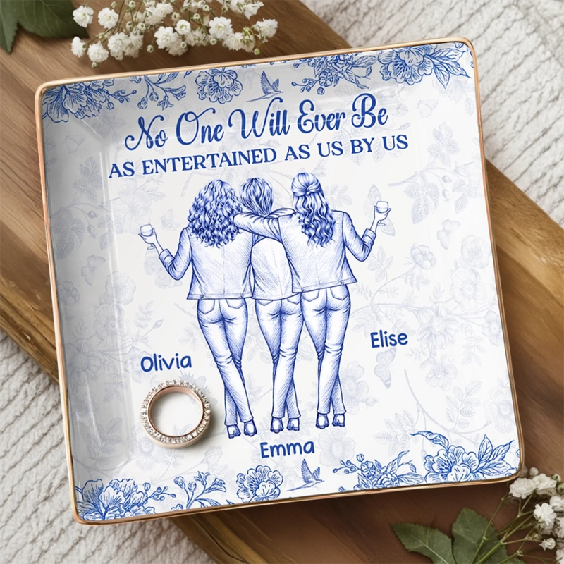 Custom Full-Print Jewelry Dish - Personalized Best Friend Birthday Gifts For Women, Besties, Sisters, BFF - My Kind Of Sparkle